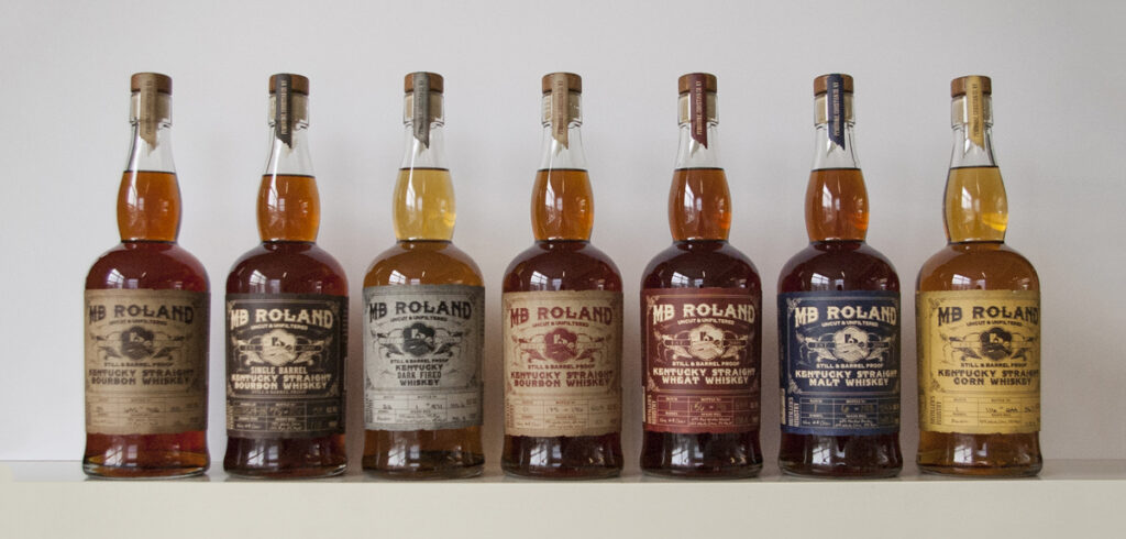 MB Roland Whiskeys in a line